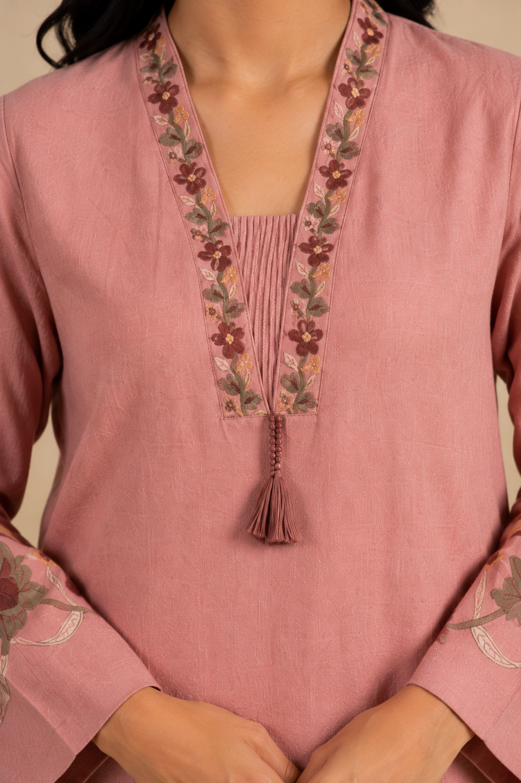 Peach Cotton Coord Set