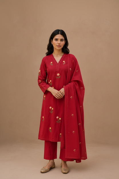 Red Mul Cotton Set
