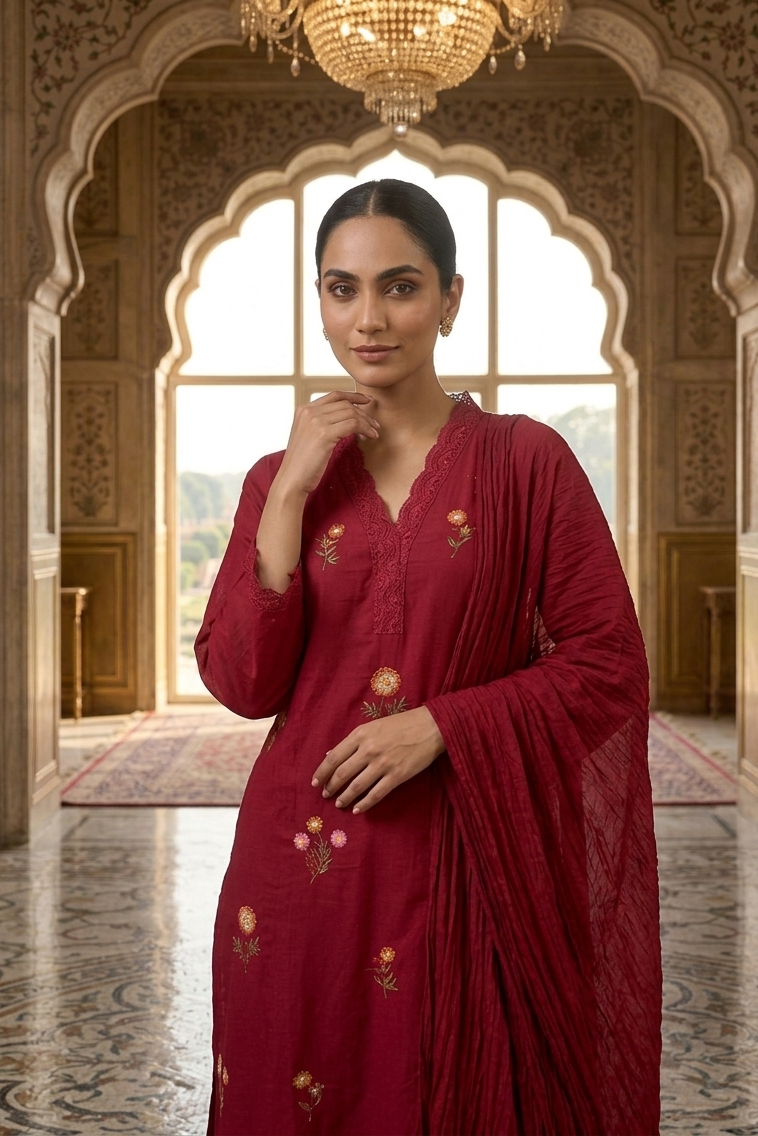 Red Mul Cotton Set
