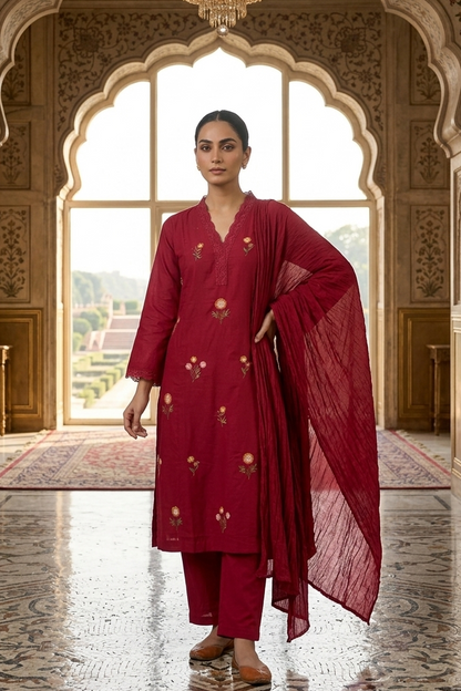 Red Mul Cotton Set